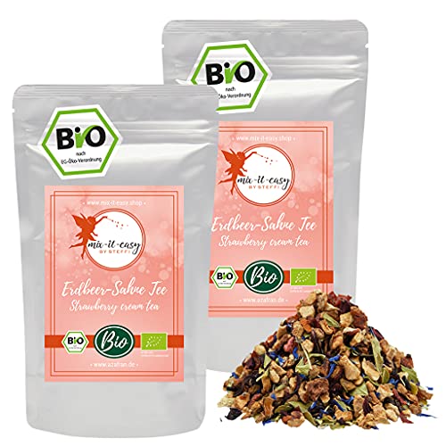 Azafran BIO Erdbeer Sahne Tee lose - Früchtetee by Mix it easy 500g von Azafran
