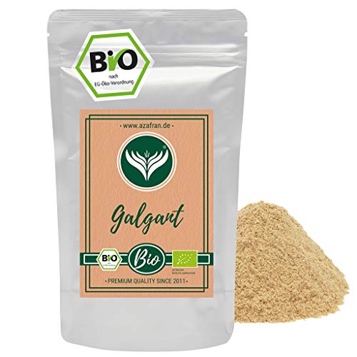 Azafran BIO Galgant Wurzel gemahlen (Pulver), Galgantpulver 250g von Azafran