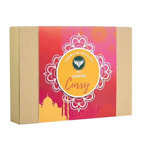 Azafran BIO Gewürze Set Curry mit 4 Gewürzen - Geschenkset mit typischen Currymischungen von Azafran
