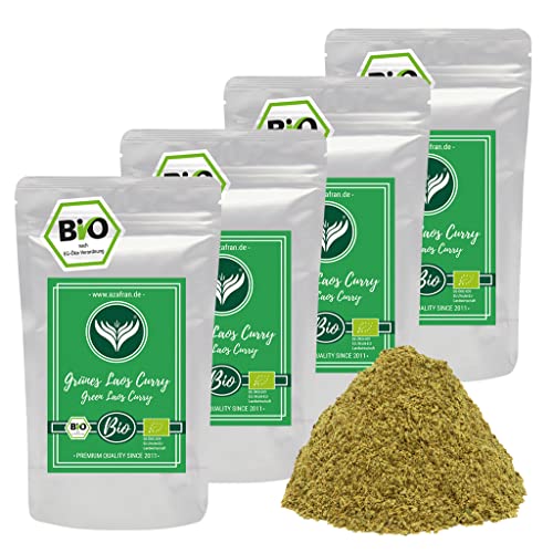 Azafran BIO Grünes Laos Curry, Currypulver südostasiatische Küche, Currymischung grün asiatisch 1kg Azafran BIO Grünes Laos Curry, Currypulver südostasiatische Küche, Currymischung grün asiatisch 1kg von Azafran
