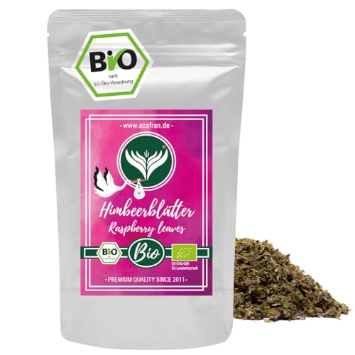 Azafran BIO Himbeer Blätter | Himbeerblätter Tee lose getrocknet | Himbeerblättertee 250g von Azafran