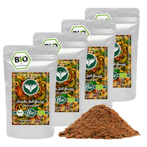 Azafran BIO Jamaika Jerk Gewürzzubereitung, Jamaican Jerk Chicken Gewürz BBQ Seasoning Rub Sauce 1kg von Azafran