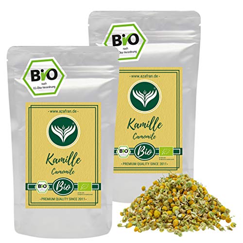 Azafran BIO Kamille - Kamilleblüten lose getrocknet als Tee 500g von Azafran