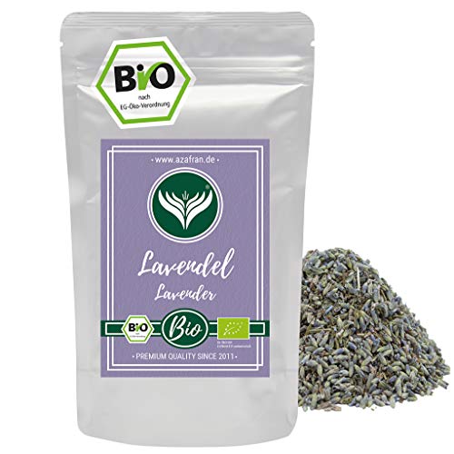 Azafran BIO Lavendel - Ganze Lavendelblüten getrocknet auch für Tee 250g von Azafran