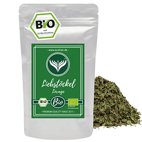 Azafran BIO Liebstöckel (Maggikraut) Gewürz getrocknet und gerebelt - natürlicher Salzersatz 250g von Azafran