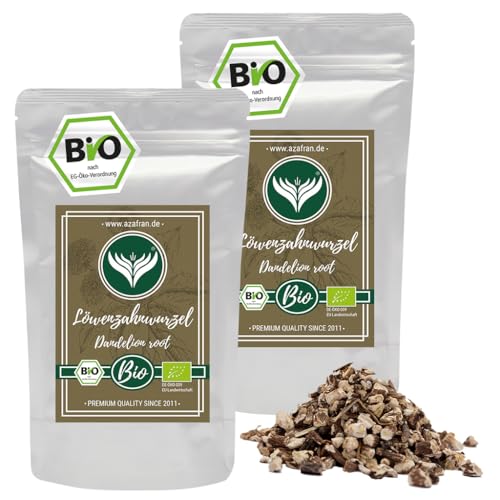 Azafran BIO Löwenzahnwurzel Tee lose geschnitten - Löwenzahntee aus der Löwenzahn Wurzel 500g von Azafran