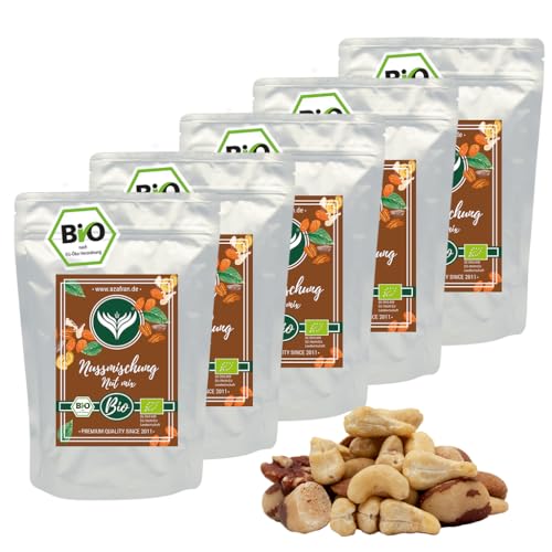 Azafran BIO Nusskernmischung, Nussmischung naturbelassen, Nuss Mix 5kg von Azafran