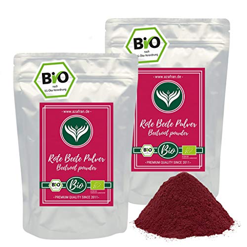 Azafran BIO Rote Beete Pulver - Rote Beete getrocknet gemahlen 1kg von Azafran