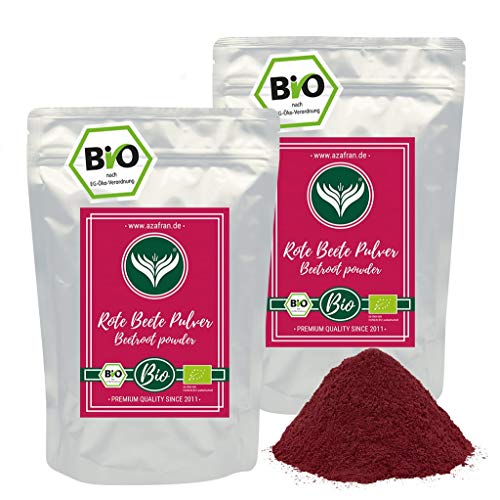 Azafran BIO Rote Beete (Bete) Pulver, getrocknet gemahlen, zum Kochen und Färben 1kg von Azafran