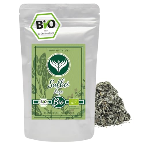 Azafran BIO Salbei - Salbeiblätter gerebelt lose Kräuter oder Tee 250g von Azafran