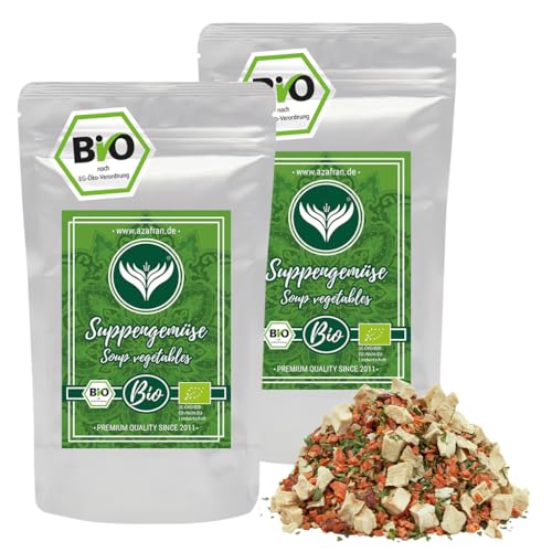 Azafran BIO Suppengemüse (Gewürzmischung) für Brühe ohne Hefe, Glutamate, Fett, Salz und Zucker 1kg von Azafran