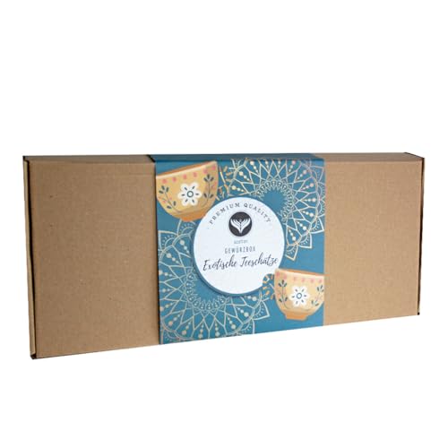 Azafran BIO Tee Set Exotische Teeschätze, Geschenkset mit 4 aromatischen Tee Sorten von Azafran