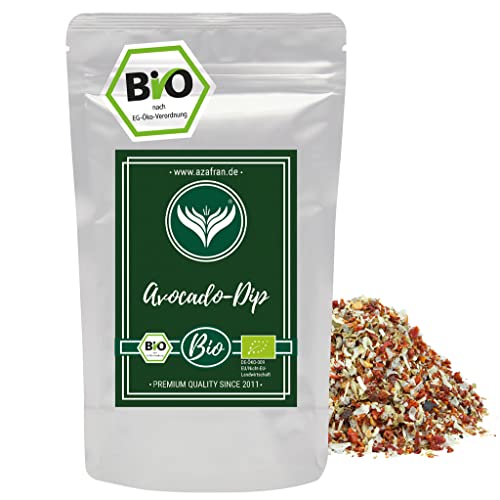 Azafran Bio Avocado Dip Gewürz/Gewürzzubereitung für Avokado Topping Sauce 250g von Azafran