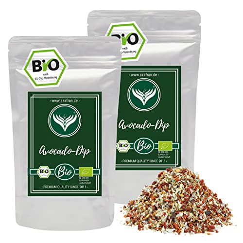 Azafran Bio Avocado Dip Gewürz/Gewürzzubereitung für Avokado Topping, Guacamole & Bowls 500g von Azafran