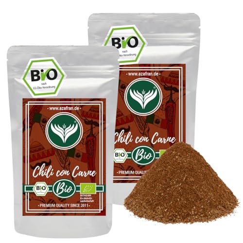Azafran Bio Chili con Carne Gewürz/Gewürzzubereitung/Gewürzmischung 500g von Azafran