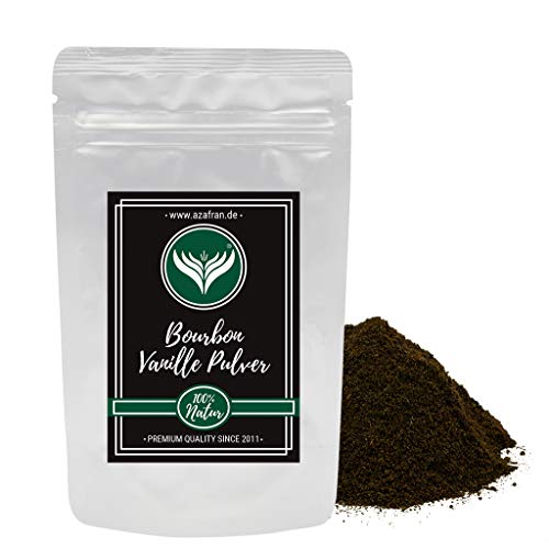 Azafran Bourbon Vanille, Madagaskar Vanillepulver, Vanilleschoten gemahlen (Vanillestangen ganz) 50g von Azafran