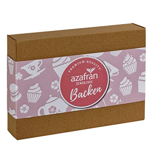 Azafran Gewürze Set Backen - Gewürzbox Geschenkset für Hobbybäcker von Azafran