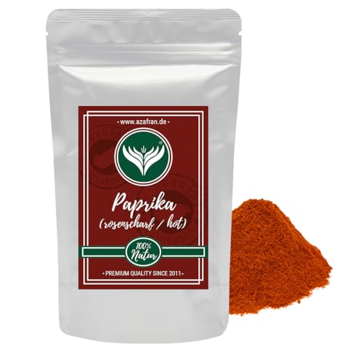 Azafran Paprika scharf (rosenscharf), Paprikapulver hot ungarisch 250g von Azafran