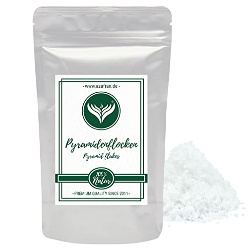 Azafran Pyramidenflocken | Indisches Flor de Sal/Fleur de Sel (Salzblume) | Pyramidensalz | Salz Flocken 250g von Azafran