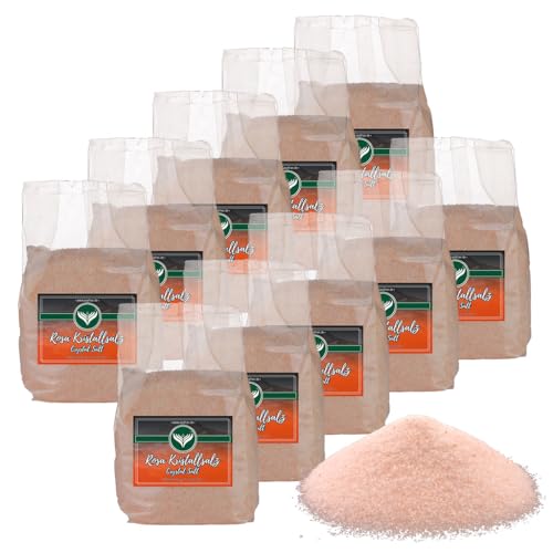 Azafran Rosa Kristallsalz (bekannt als Himalaya Salz) Steinsalz Ursalz fein 10kg von Azafran