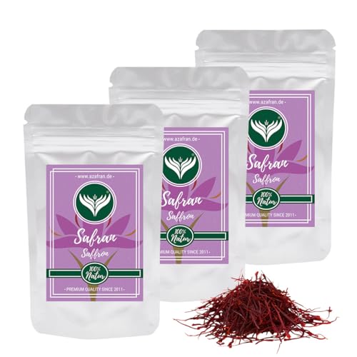 Azafran Safran Fäden, Premium Safranfäden ganz für Tee, Reis (Risotto), Paella 15g von Azafran