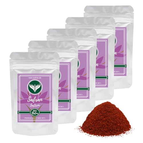 Azafran Safran Pulver, Premium Safranpulver (gemahlen) für Tee, Reis (Risotto), Paella 25g von Azafran