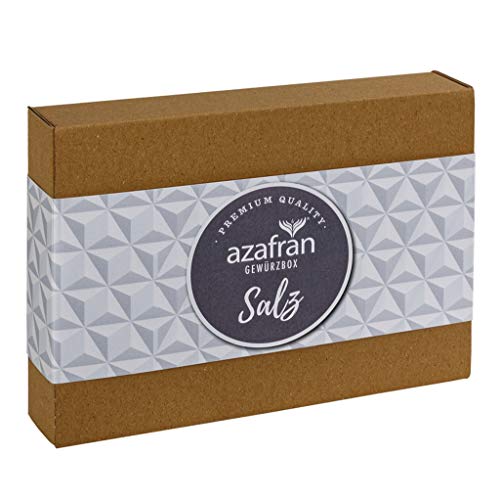 Azafran Salz Geschenk Set/Flor de Sal (Meersalz) Geschenkbox von Azafran