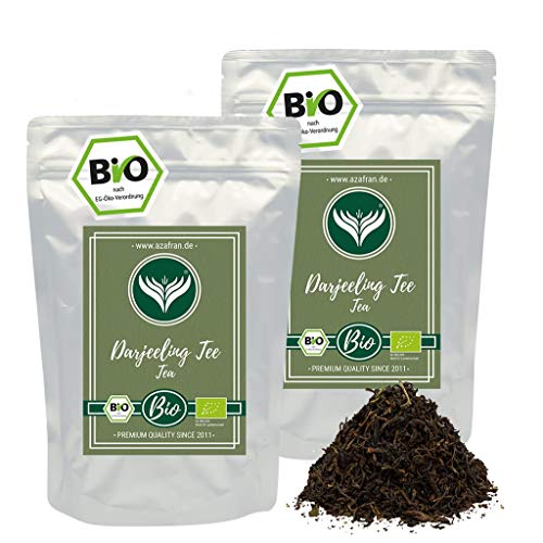 Azafran Schwarzer Tee - Indischer BIO Darjeeling Schwarztee 1kg Azafran Schwarzer Tee - Indischer BIO Darjeeling Schwarztee 1kg von Azafran