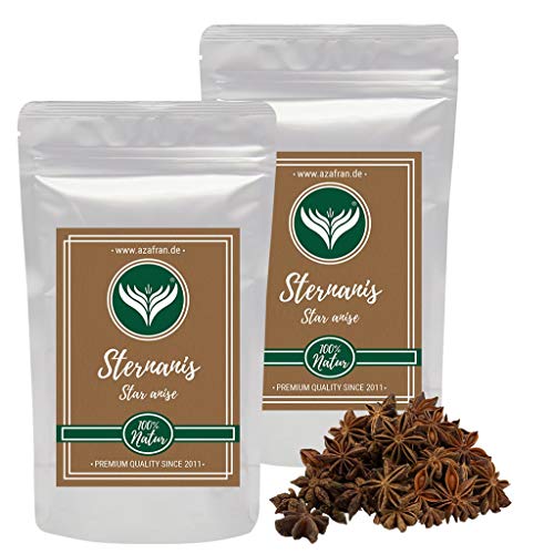 Azafran Sternanis - Anissterne ganz - Anis Sterne zum kochen, basteln und dekorieren 500g Azafran Sternanis - Anissterne ganz - Anis Sterne zum kochen, basteln und dekorieren 500g von Azafran