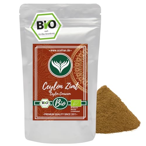 Azafran BIO Ceylon Zimt gemahlen Zimtpulver mit geringem Cumarin 250g von Azafran