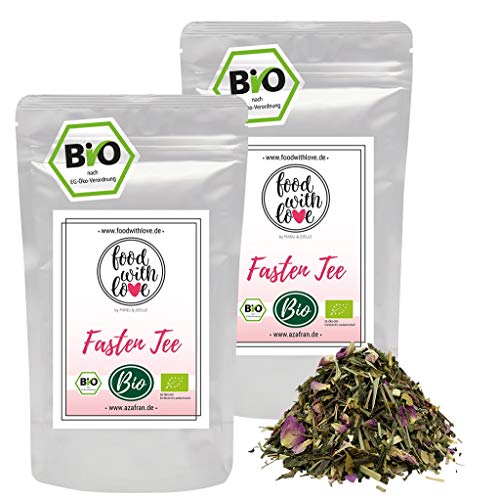 Azafran BIO Fasten Tee Sencha Kräutertee als Ergänzung für eine Fasten Kur 500g von Azafran