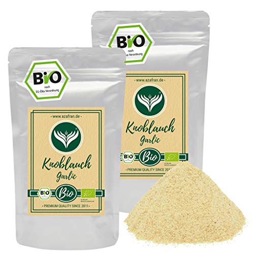 Azafran BIO Knoblauch granuliert, Knoblauchpulver, Knoblauchgranulat Gewürz 1kg von Azafran