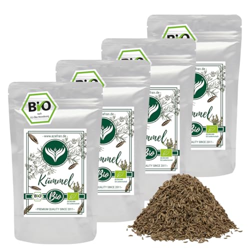 Azafran BIO Kümmel Gewürz, Kümmelsamen lose, Kümmelkörner/Kümmelsaat ganz, Kümmeltee 1kg von Azafran