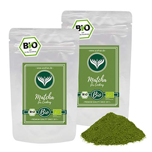 Azafran BIO Matcha Tee Pulver - Premium for Cooking aus Japan 200g von Azafran