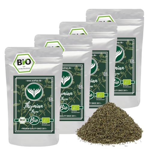 Azafran BIO Thymian getrocknet und gerebelt - Perfekt auch als Thymiantee (Kräutertee) 1kg von Azafran