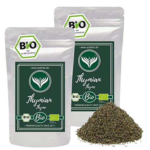 Azafran BIO Thymian getrocknet und gerebelt - Perfekt auch als Thymian Tee 500g von Azafran
