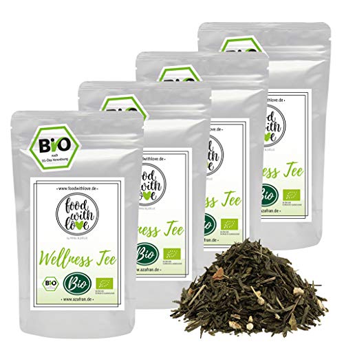 Azafran BIO Wellness Tee Sencha Grüntee / Natürlicher Zitronentee 1kg von Azafran