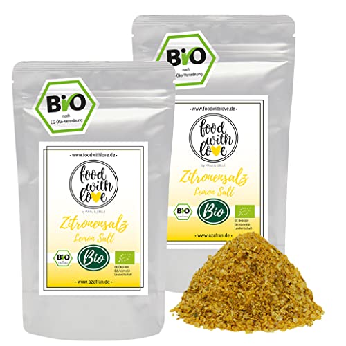 BIO Zitronensalz lose | Salz mit Zitrone | Zitronen Gourmetsalz by Food with Love kaufen 500g von Azafran