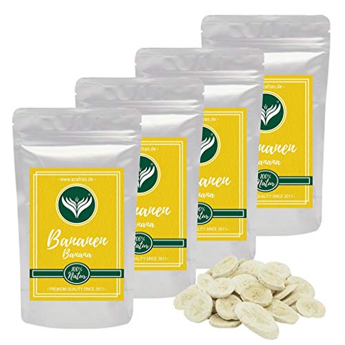 Azafran Bananenscheiben gefriergetrocknet, Bananen getrocknet in Scheiben, Bananenchips 1000g von Azafran