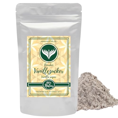 Bourbon Vanillezucker - Vanille Zucker mit echter Bourbon Vanille aus Madagaskar 250g von Azafran