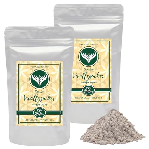 Bourbon Vanillezucker - Vanille Zucker mit echter Bourbon Vanille aus Madagaskar 500g von Azafran