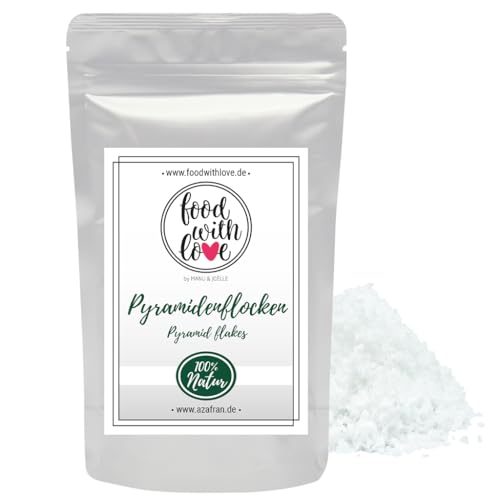 FWL Pyramidenflocken | Indisches Flor de Sal/Fleur de Sel (Salzblume) | Food with Love Pyramidensalz 250g von Azafran