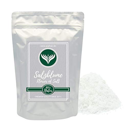 Azafran Flor de Sal (Meersalz) grob aus Portugal, Fleur de sel, Salzblume Flocken unraffiniert 500g von Azafran