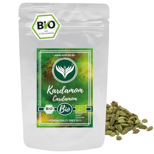 Azafran Grüner BIO-Kardamom ganz - Kardamomkapseln aus Guatemala 100g von Azafran