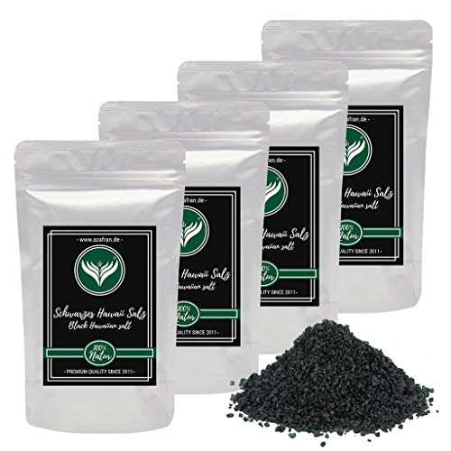 Azafran Hawaii Salz schwarz - Schwarzes Dekorsalz Black Lava 1kg von Azafran