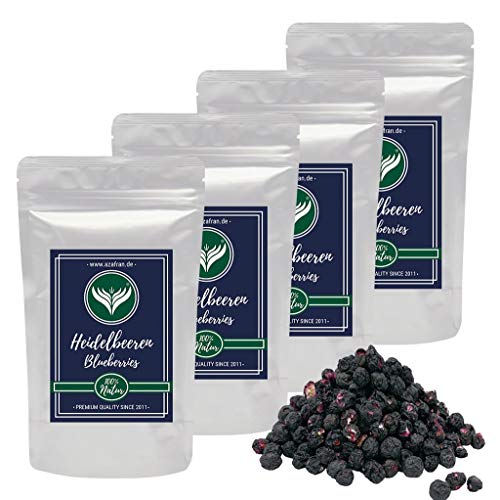 Azafran Heidelbeeren ganz Blaubeeren gefriergetrocknet 1kg von Azafran