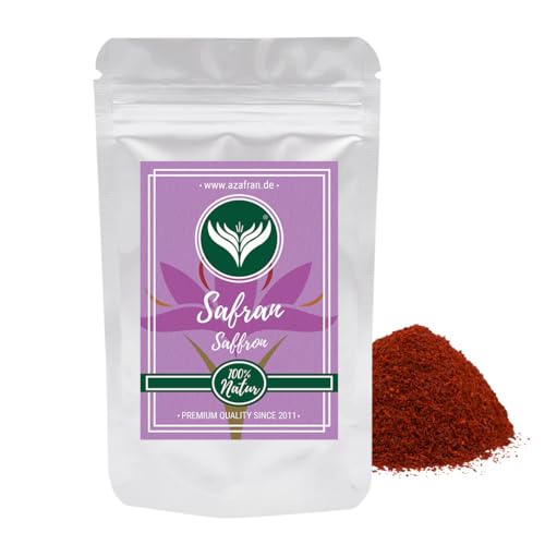Azafran Safran Pulver, Premium Safranpulver (gemahlen) für Tee, Reis (Risotto), Paella 1g von Azafran