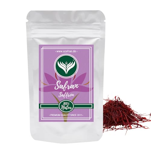 Azafran Safran Fäden, Premium Safranfäden ganz für Tee, Reis (Risotto), Paella 1g von Azafran