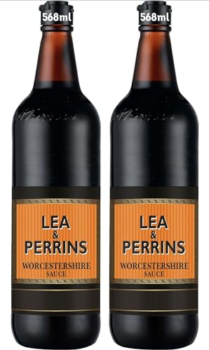 Lea & Perrins Worcestershire Sauce, schwarze Sauce von Köchen und Meistern in der Küche, unvergleichliche Rezepte, 2 x 568 ml Lea & Perrins Worcestershire Sauce, schwarze Sauce von Köchen und Meistern in der Küche, unvergleichliche Rezepte, 2 x 568 ml von Azala