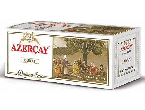 AZERCAY schwarzer Tee "Bucket" (3x50g) 150 g aus Aserbaidschan 3 x 25 Teebeutel a 2 g/Dogma Cay von Azercay